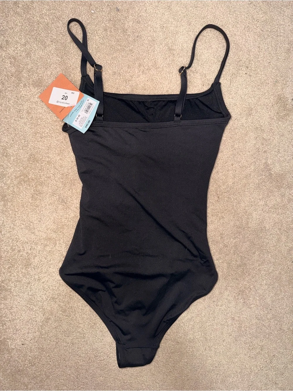Women’s s (4-6) Black Ruched One-Piece Swimsuit